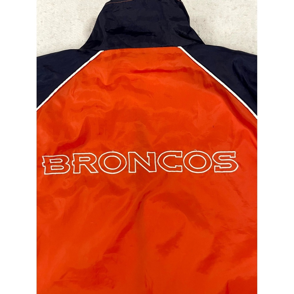 Denver Broncos Windbreaker Track Jacket Mens Multicolor Football NFL Full Zip - Picture 8 of 14